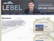 Tablet Screenshot of lebelimmeubles.com